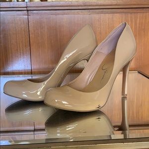 Nude Jessica Simpson 4” heels
